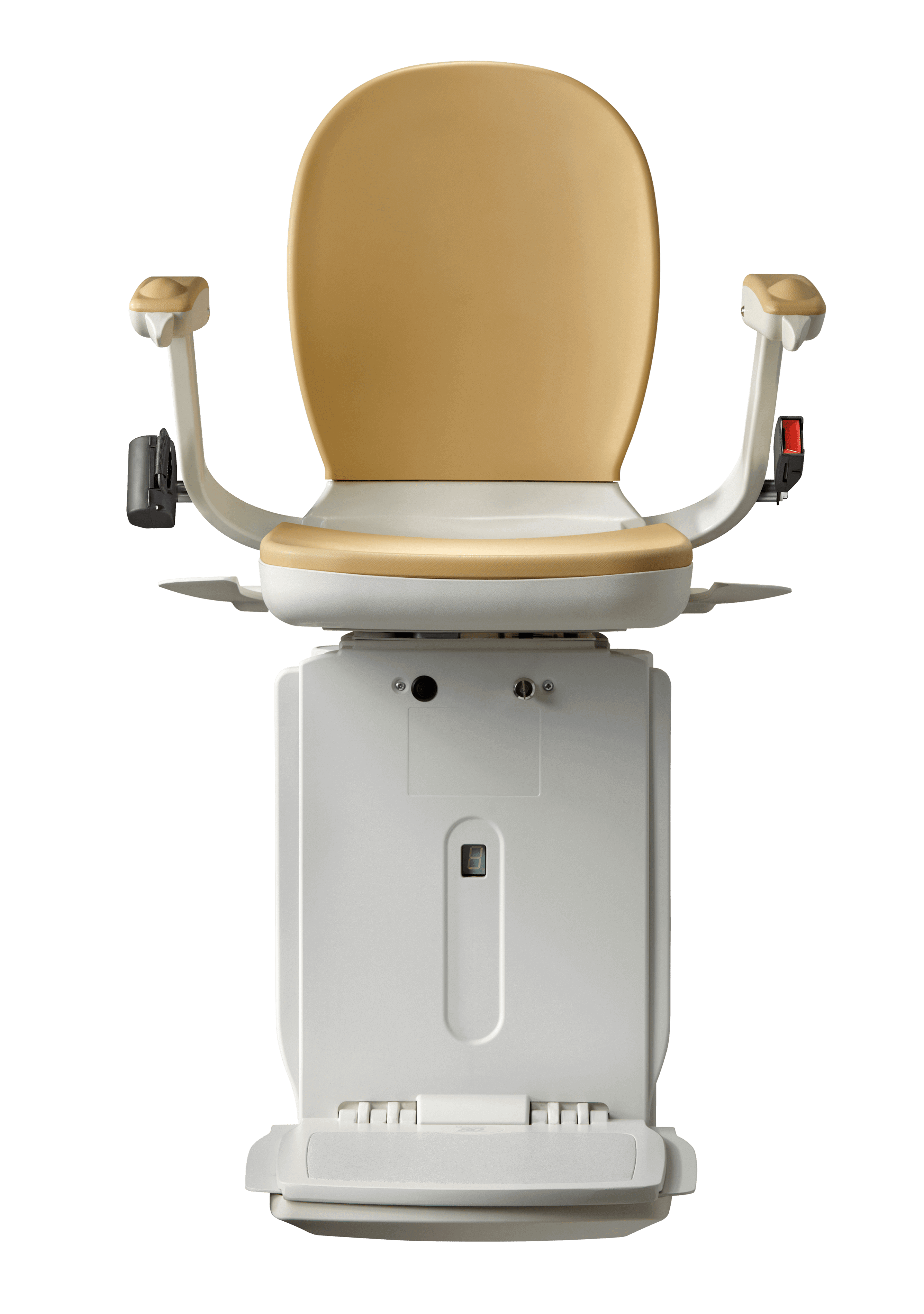 Acorn curved stairlift in michigan front view