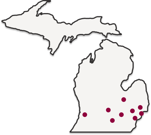 Map of Michigan